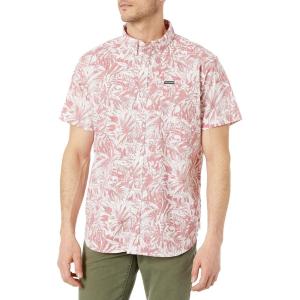 Columbia Men’s Rapid Rivers Printed Short Sleeve Shirt, Comfort Stretch(Rosette Toucanical)