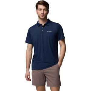 Columbia Men’s Tech Trail Utility Polo(Collegiate Navy)
