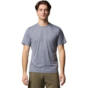 Columbia Men’s Tech Trail Utility Short Sleeve Crew(Collegiate Navy Heather)