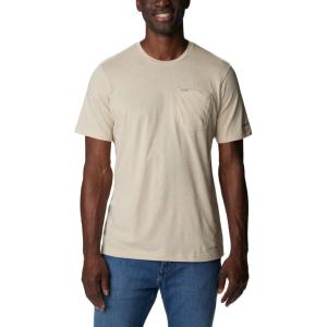 Columbia Mens Thistletown Hills Pocket Tee(Ancient Fossil Heather)