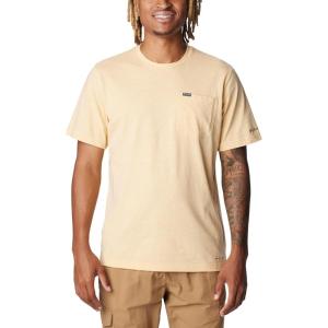 Columbia Mens Thistletown Hills Pocket Tee(Light Camel Heather)