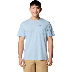 Columbia Mens Thistletown Hills Pocket Tee(Ripple Blue Heather)