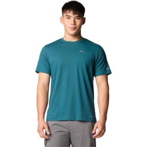 Columbia Mens Thistletown Hills Pocket Tee(River Blue Heather)