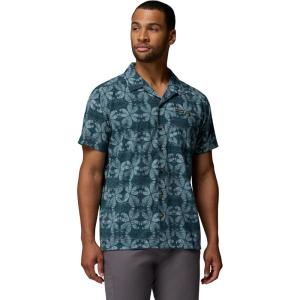 Columbia Men’s Utilizer Print Camp Shirt(Everblue/Floreidoscope)