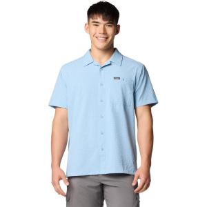 Columbia Men’s Utilizer Short Sleeve Camp Shirt(Ripple Blue)