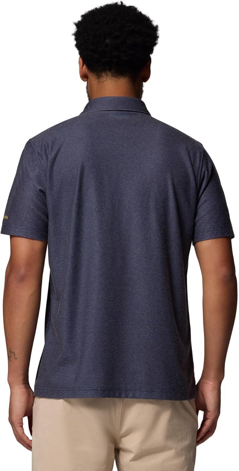 imageColumbia Mens Collegiate Thistletown Hills Printed PoloUm Collegiate Navy