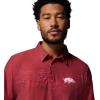 Columbia Men’s Collegiate Thistletown Hills Printed Polo(Ark – Red Velvet)