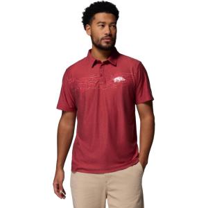 Columbia Men’s Collegiate Thistletown Hills Printed Polo(Ark – Red Velvet)
