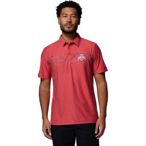 Columbia Men’s Collegiate Thistletown Hills Printed Polo(Os – Intense Red)