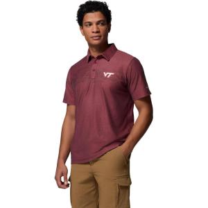 Columbia Men’s Collegiate Thistletown Hills Printed Polo(Vt – Deep Maroon)