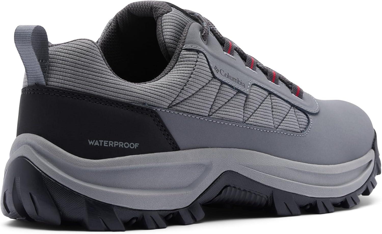 imageColumbia Mens Transverse Hike Low WaterproofTi Grey SteelMountain Red