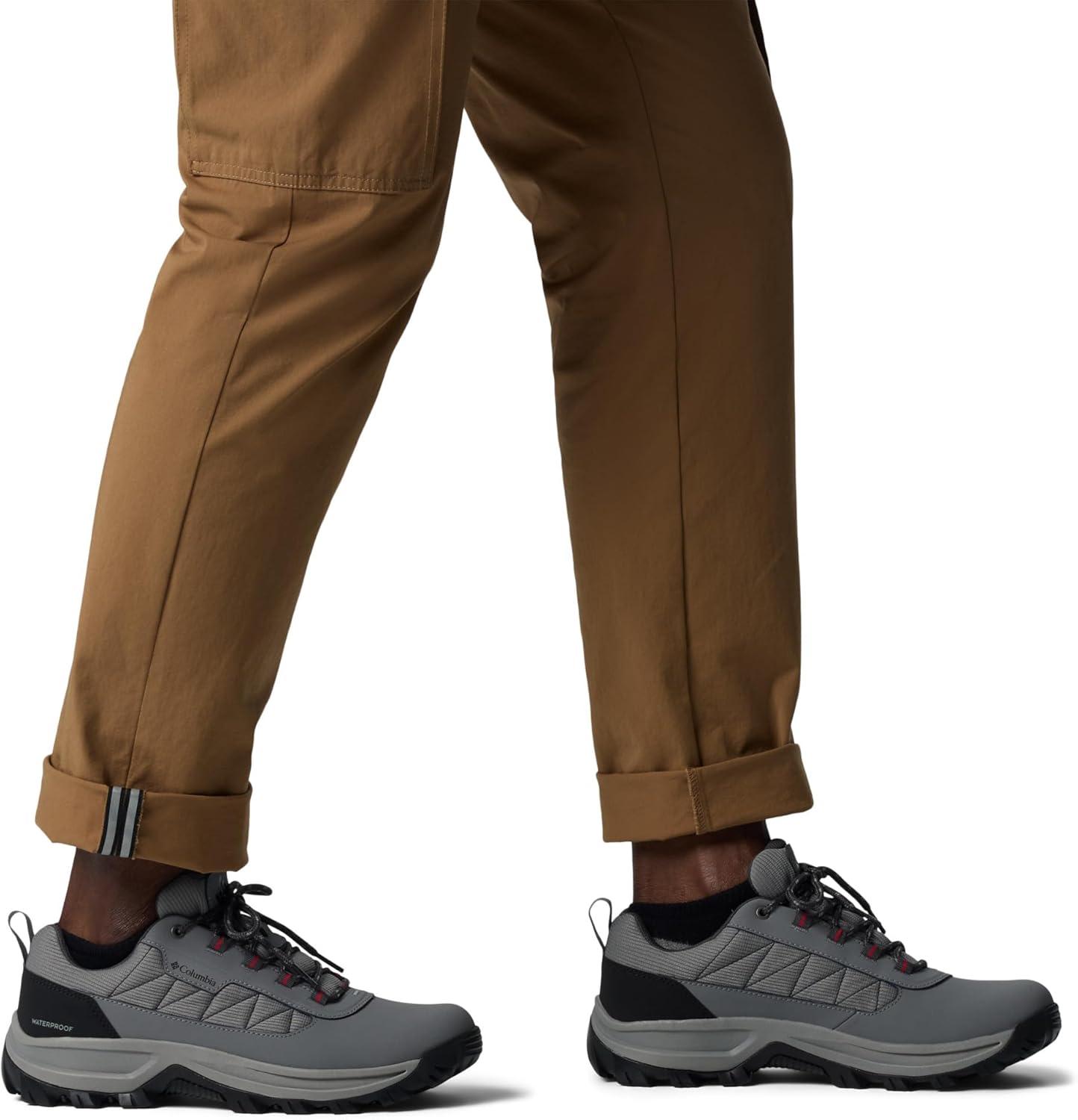 imageColumbia Mens Transverse Hike Low WaterproofTitanium Grey SteelMountain Red