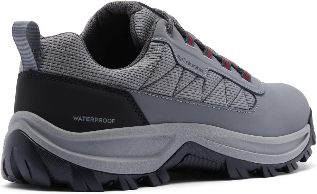 imageColumbia Mens Transverse Hike Low WaterproofTitanium Grey SteelMountain Red