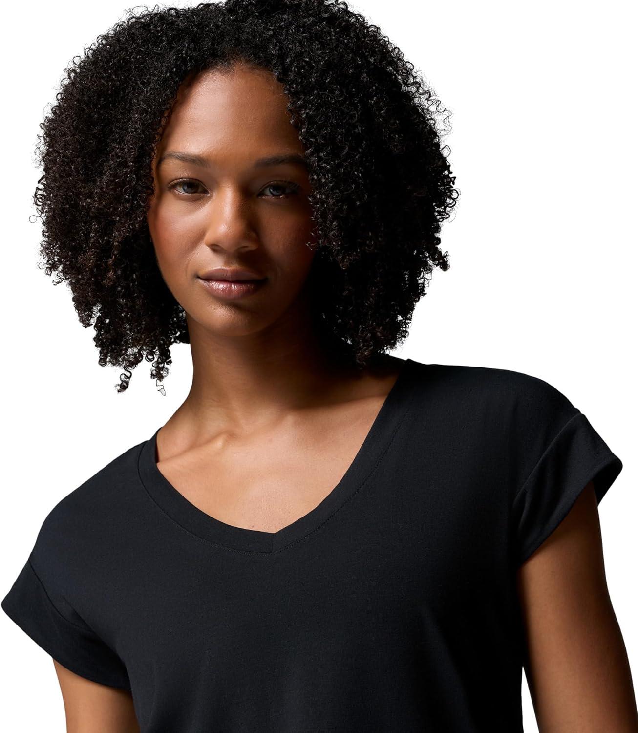 imageColumbia Womens Daniela Falls VNeck Short Sleeve TeeBlack