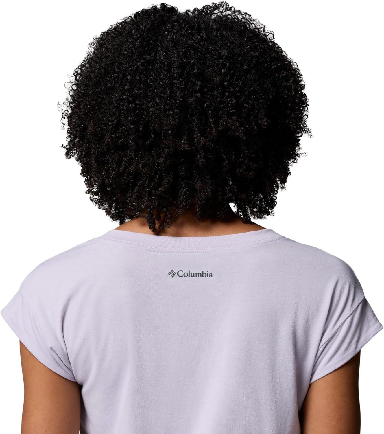 imageColumbia Womens Daniela Falls VNeck Short Sleeve TeeLavender Pearl