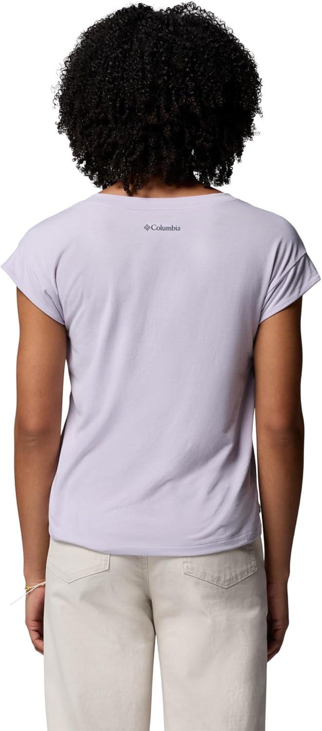 imageColumbia Womens Daniela Falls VNeck Short Sleeve TeeLavender Pearl