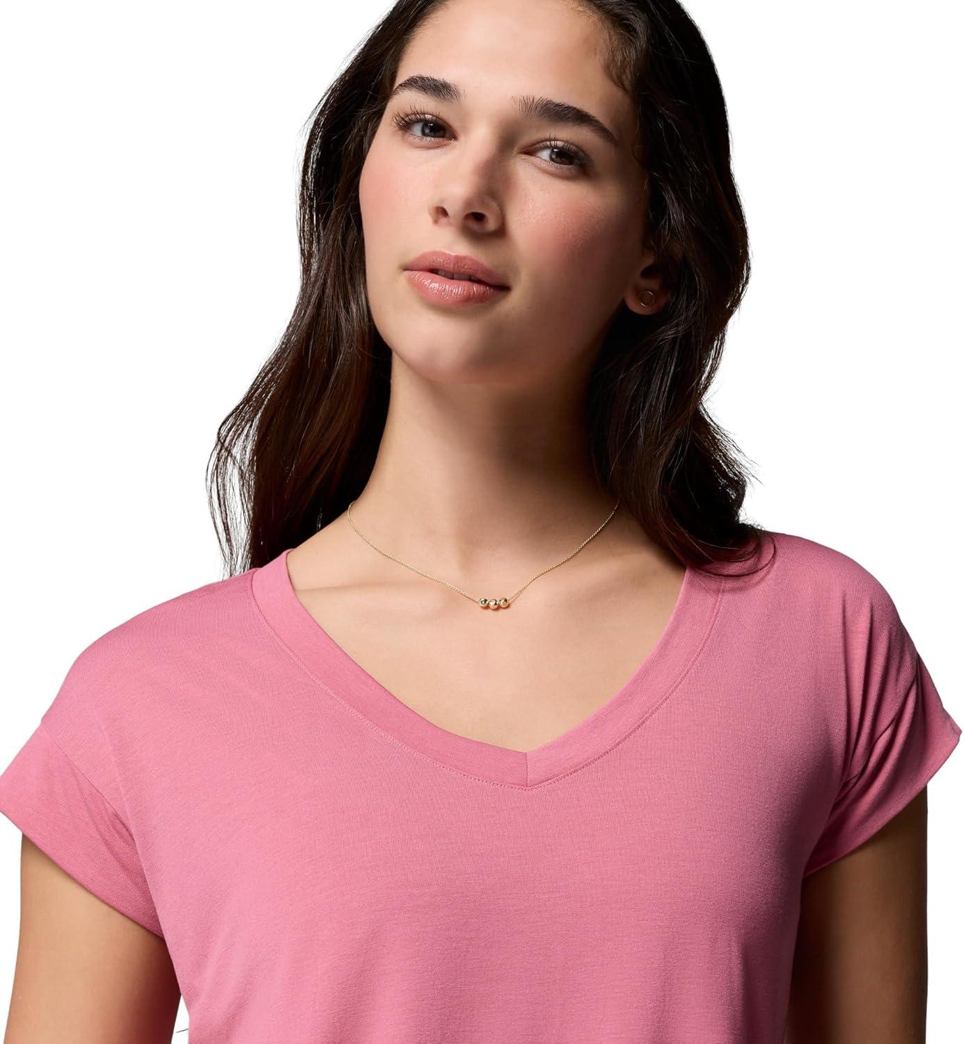 imageColumbia Womens Daniela Falls VNeck Short Sleeve TeeRosette