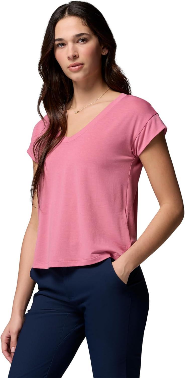imageColumbia Womens Daniela Falls VNeck Short Sleeve TeeRosette