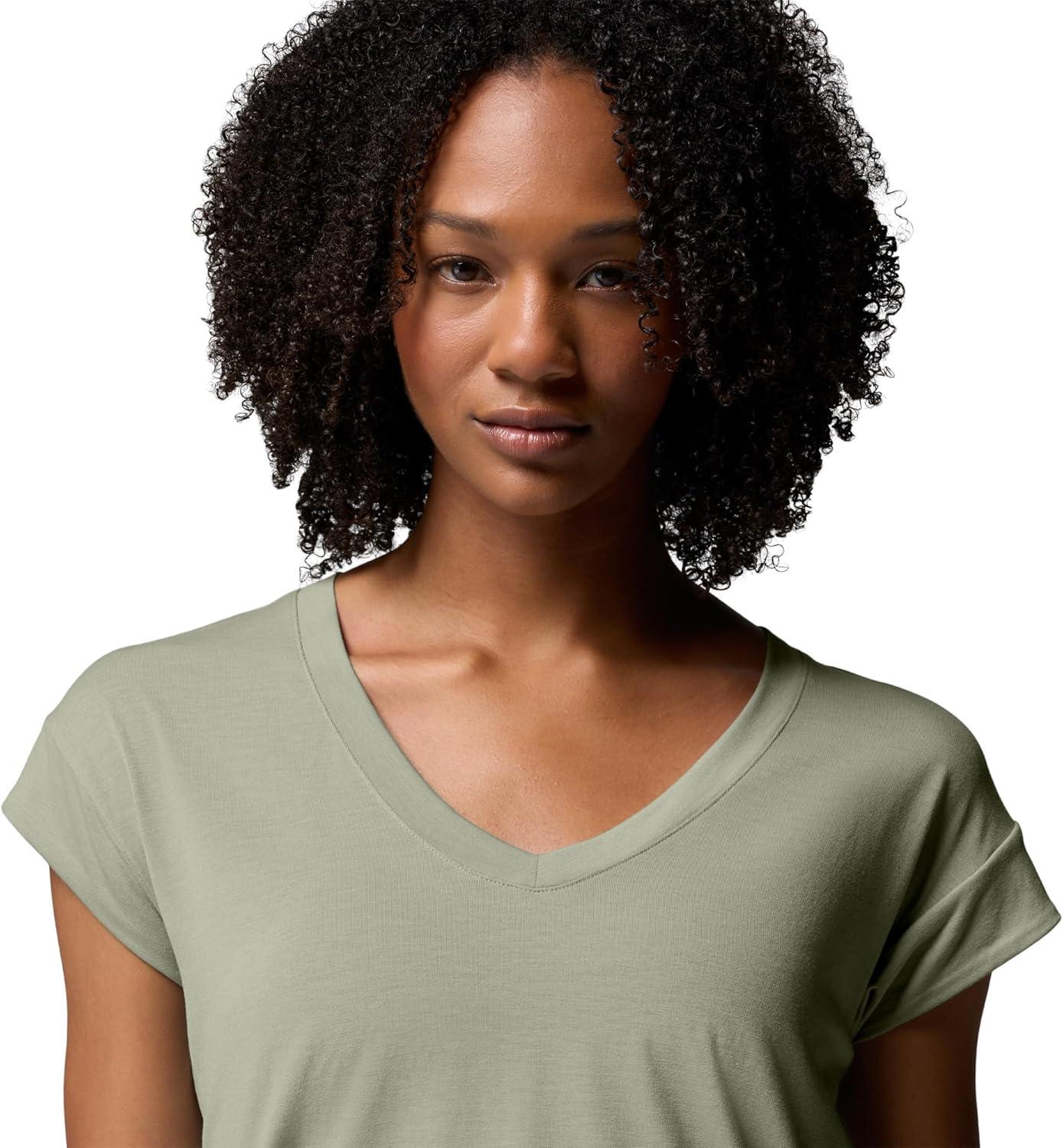 imageColumbia Womens Daniela Falls VNeck Short Sleeve TeeSafari