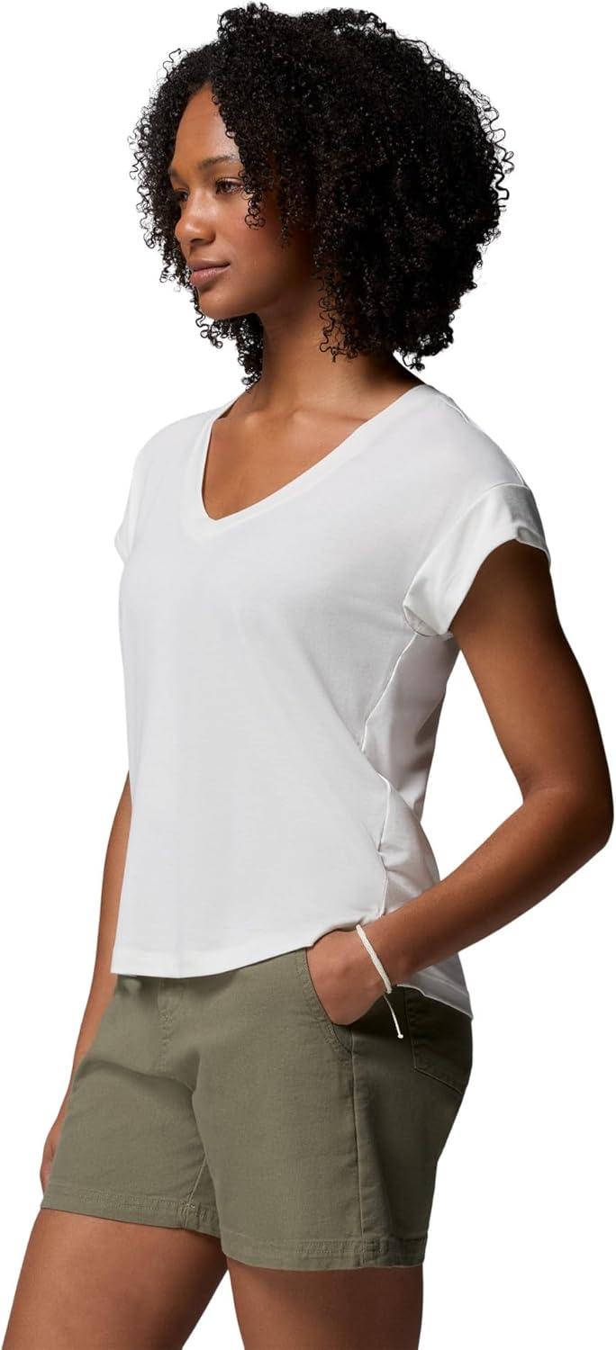 imageColumbia Womens Daniela Falls VNeck Short Sleeve TeeSea Salt