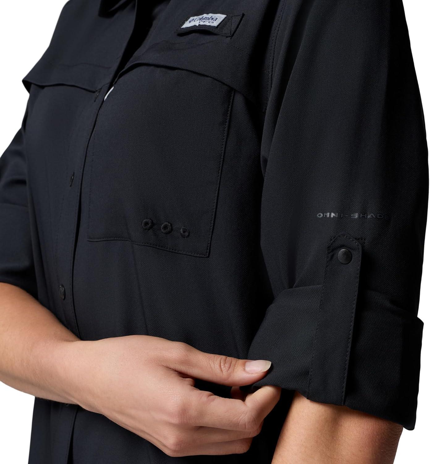 imageColumbia Womens PFG Castback Woven Long SleeveBlack