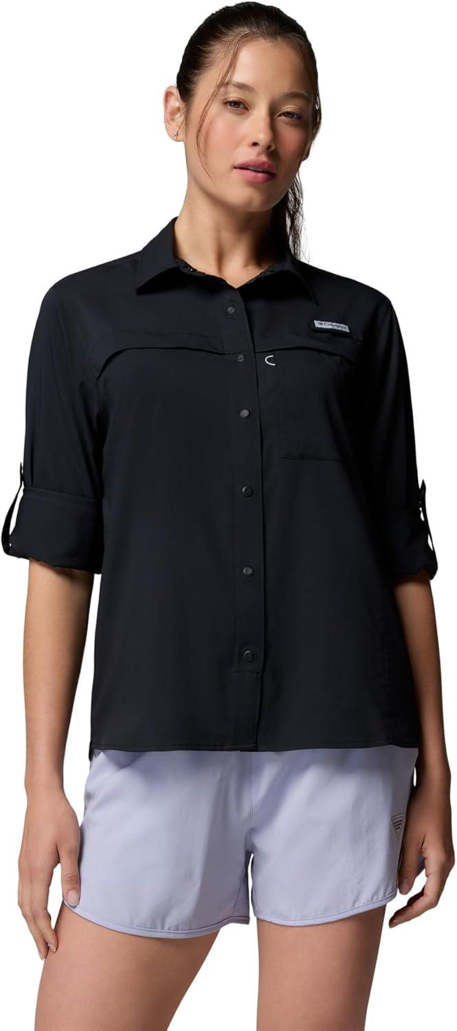 imageColumbia Womens PFG Castback Woven Long SleeveBlack