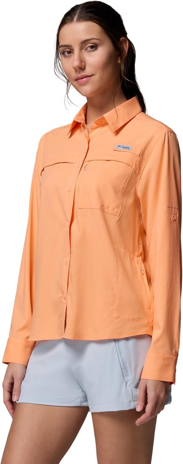 imageColumbia Womens PFG Castback Woven Long SleeveBright Nectar