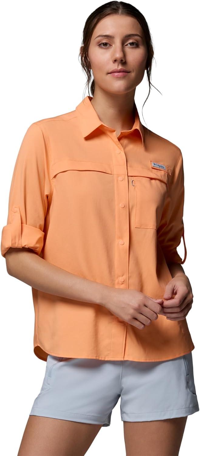 imageColumbia Womens PFG Castback Woven Long SleeveBright Nectar