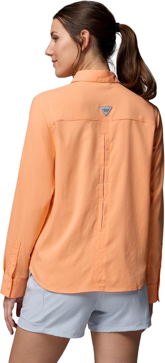 imageColumbia Womens PFG Castback Woven Long SleeveBright Nectar
