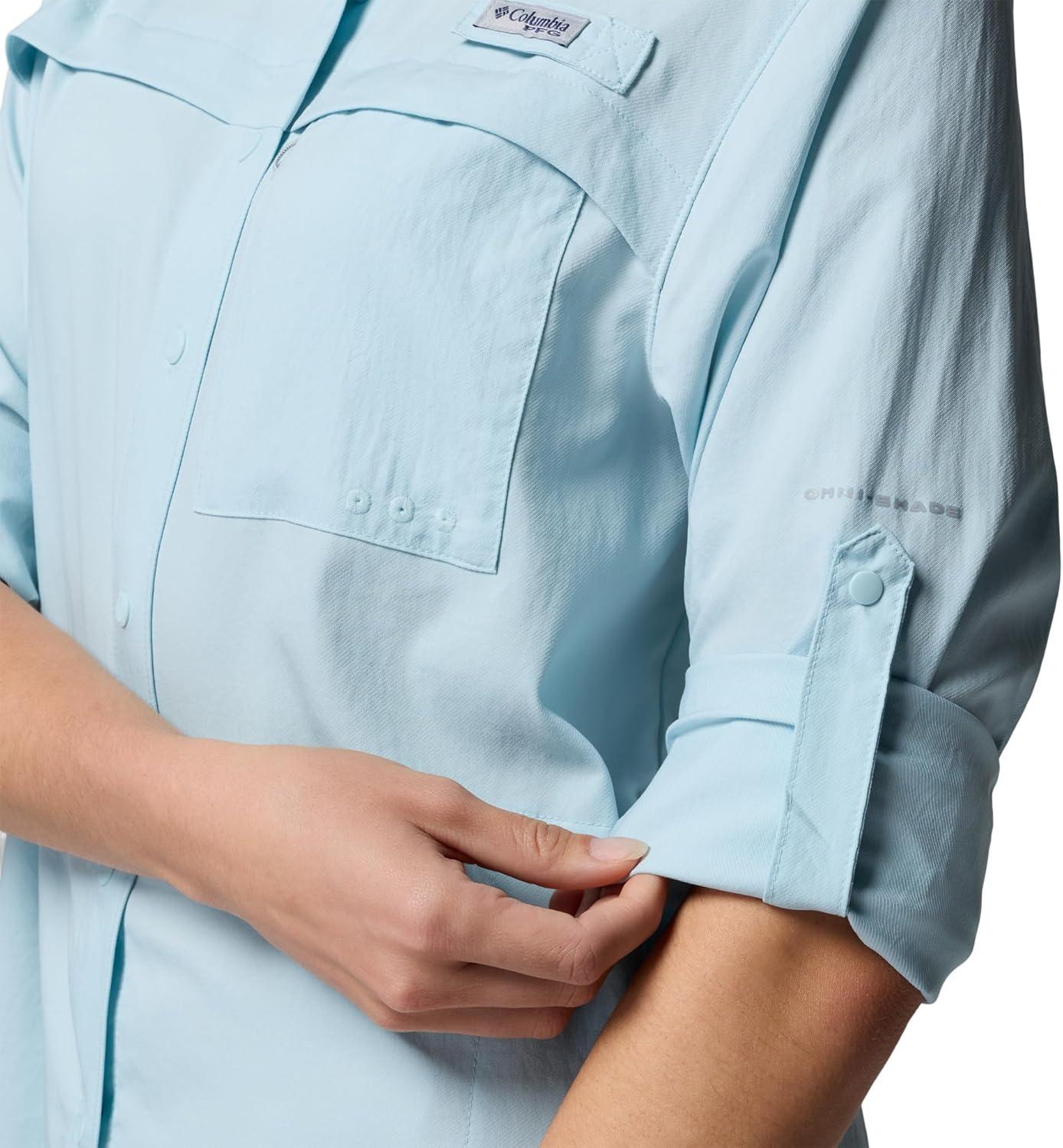 imageColumbia Womens PFG Castback Woven Long SleeveMarine Light