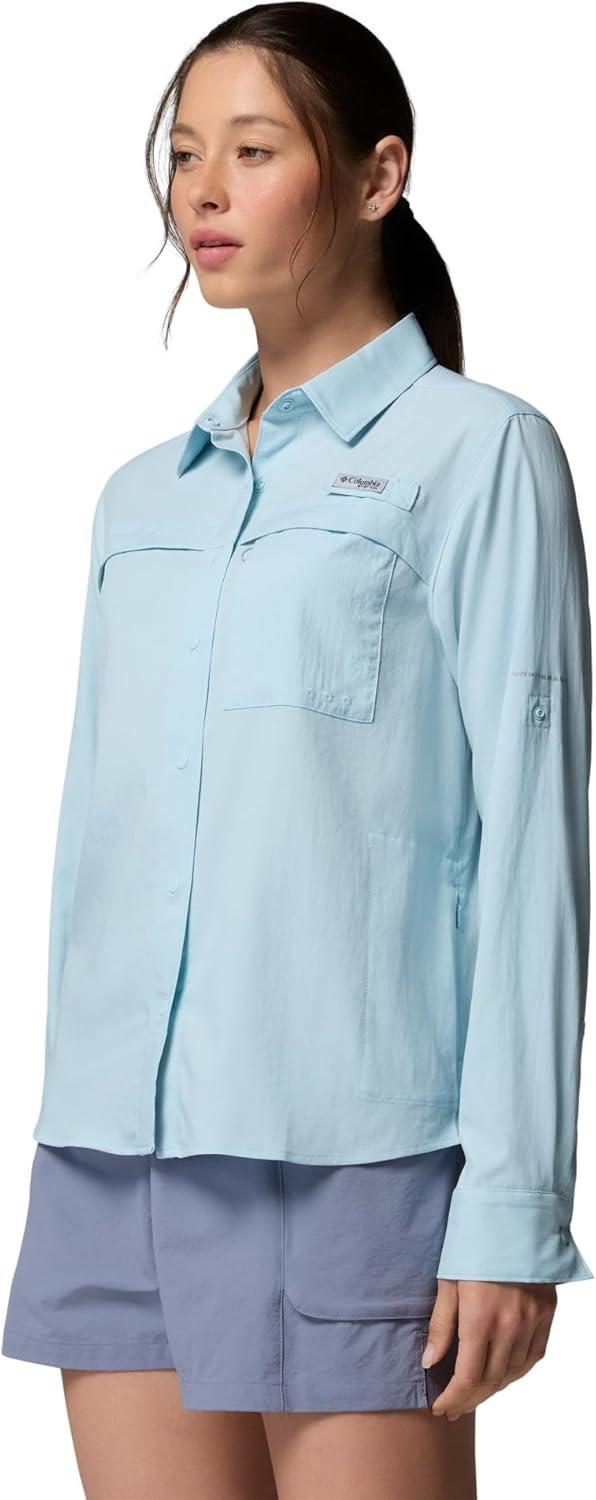 imageColumbia Womens PFG Castback Woven Long SleeveMarine Light