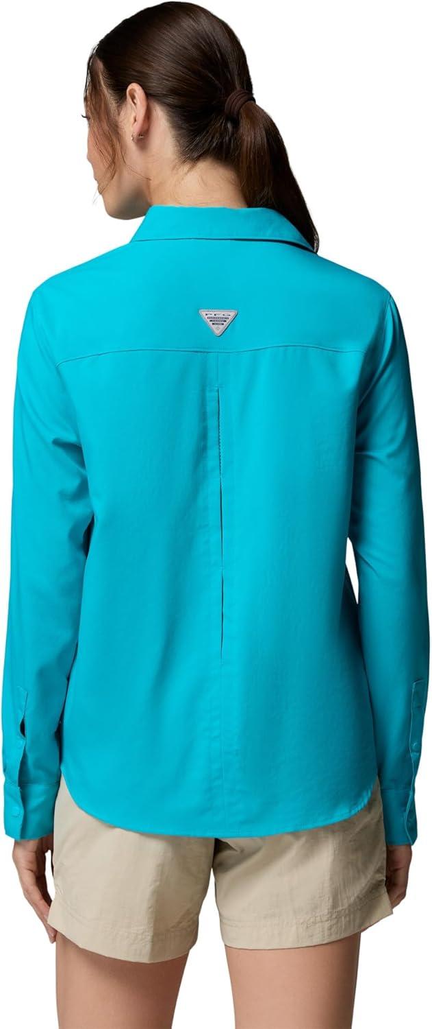 imageColumbia Womens PFG Castback Woven Long SleeveOcean Teal