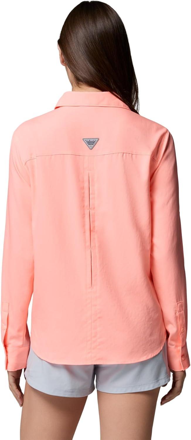 imageColumbia Womens PFG Castback Woven Long SleeveTiki Pink