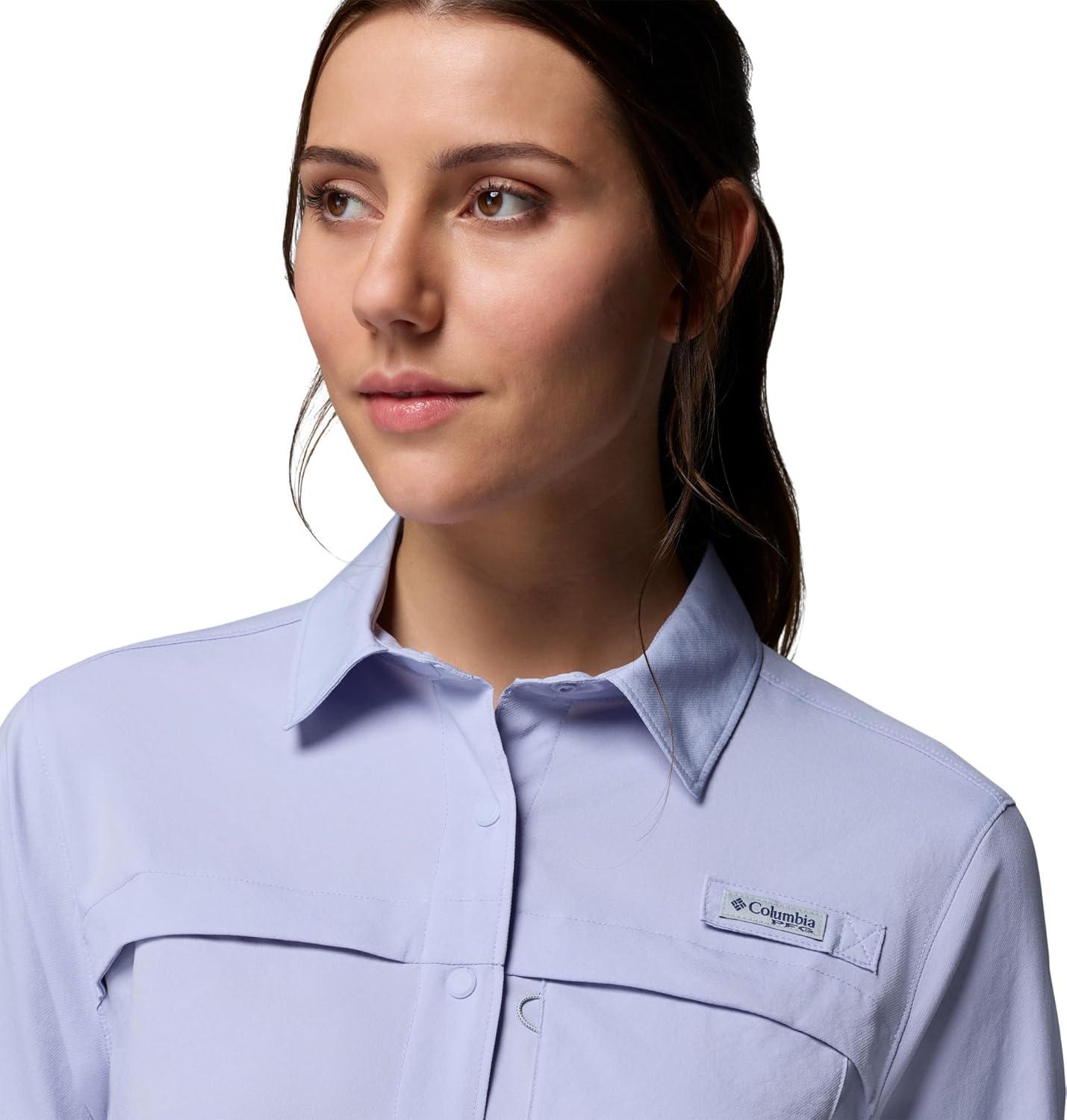 imageColumbia Womens PFG Castback Woven Long SleeveTwilight
