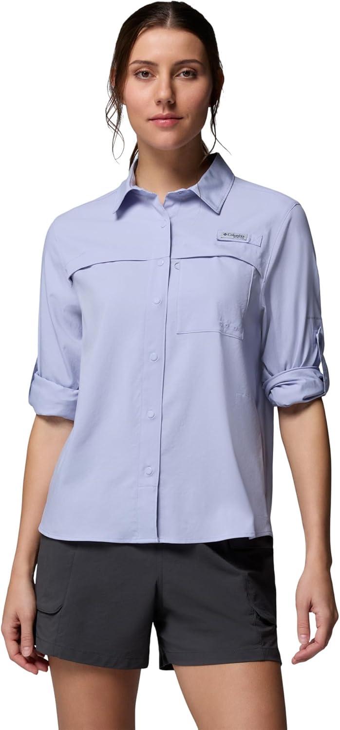 imageColumbia Womens PFG Castback Woven Long SleeveTwilight