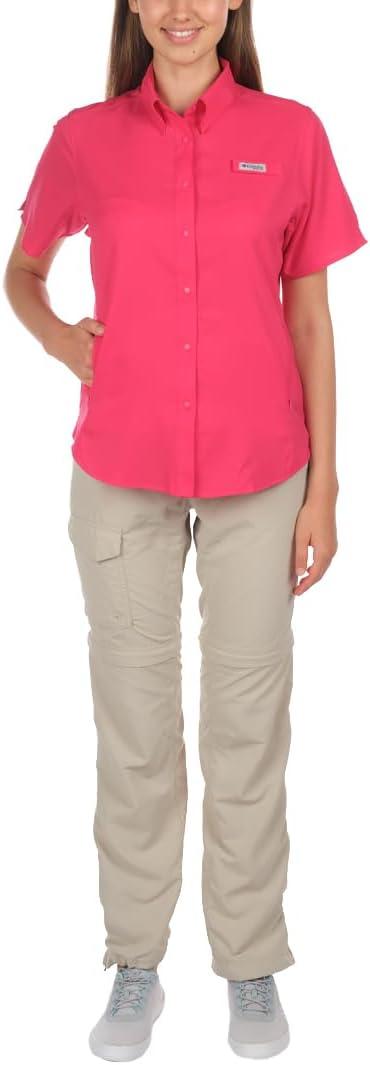 imageColumbia Womens PFG Tamiami II Short Sleeve Fishing ShirtBright Rose