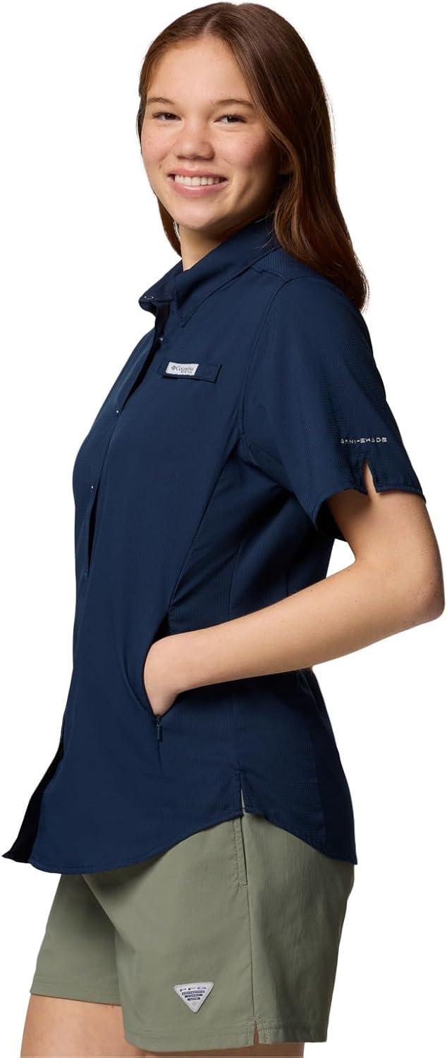 imageColumbia Womens PFG Tamiami II Short Sleeve Fishing ShirtCollegiate Navy