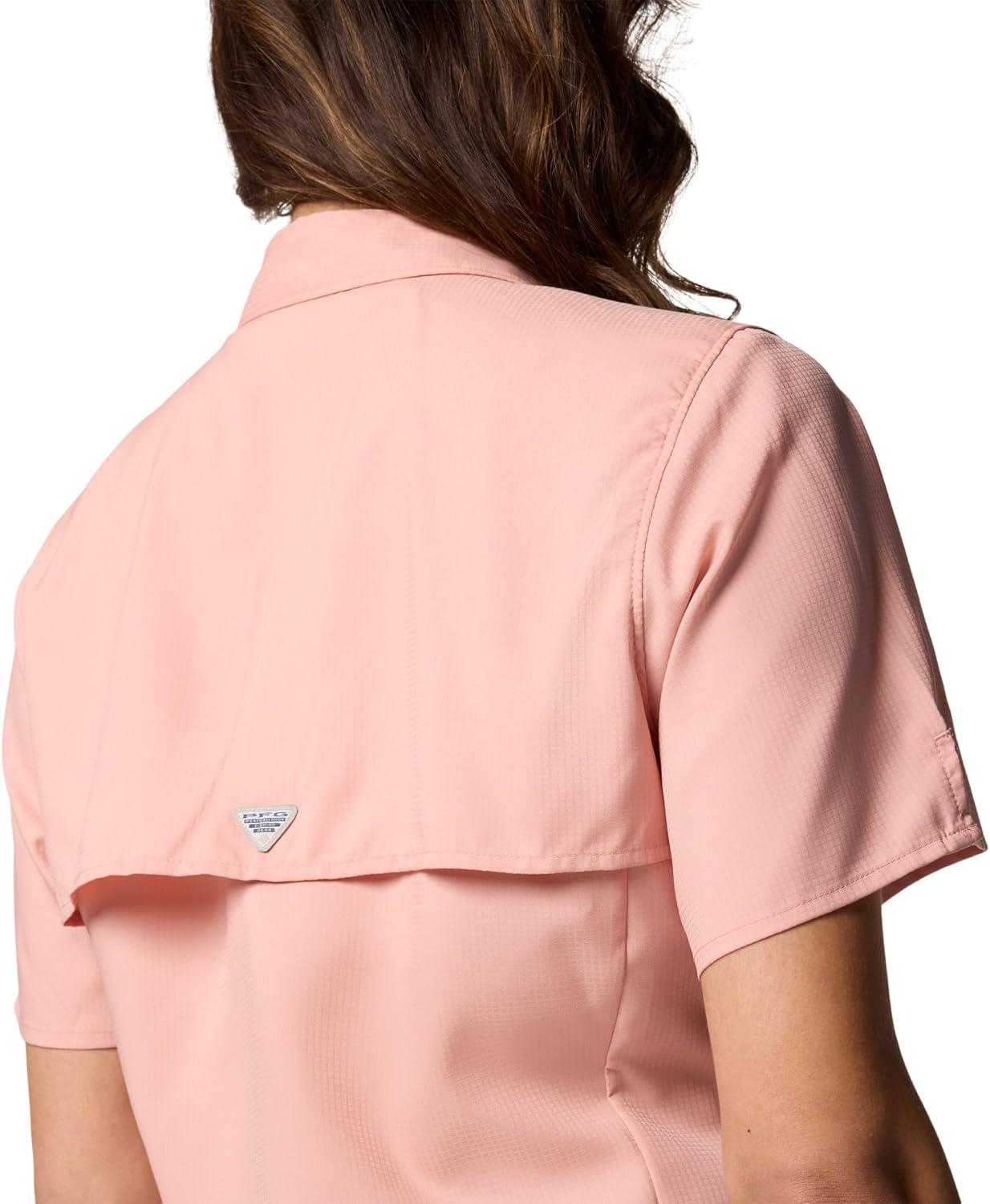 imageColumbia Womens PFG Tamiami II Short Sleeve Fishing ShirtFaux Pink