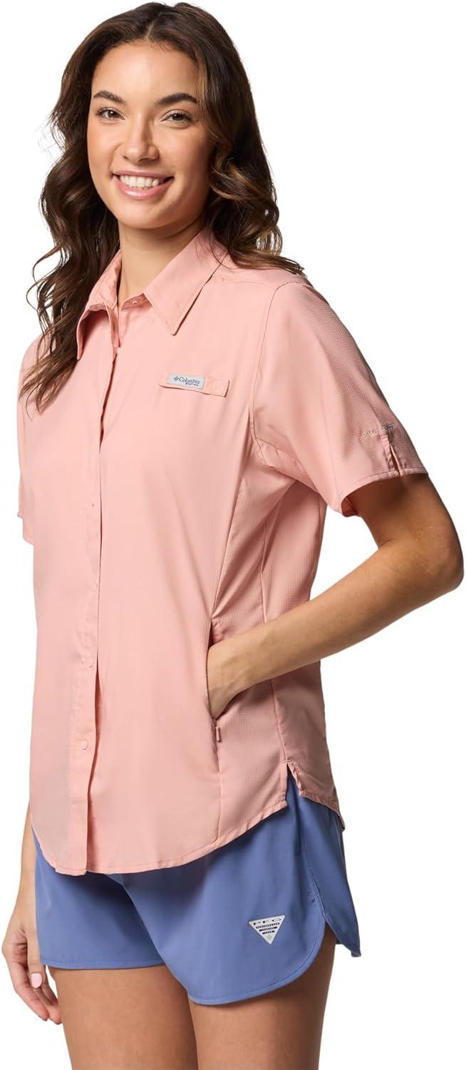imageColumbia Womens PFG Tamiami II Short Sleeve Fishing ShirtFaux Pink