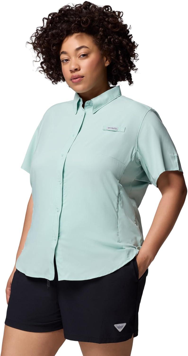 imageColumbia Womens PFG Tamiami II Short Sleeve Fishing ShirtMisty Jade