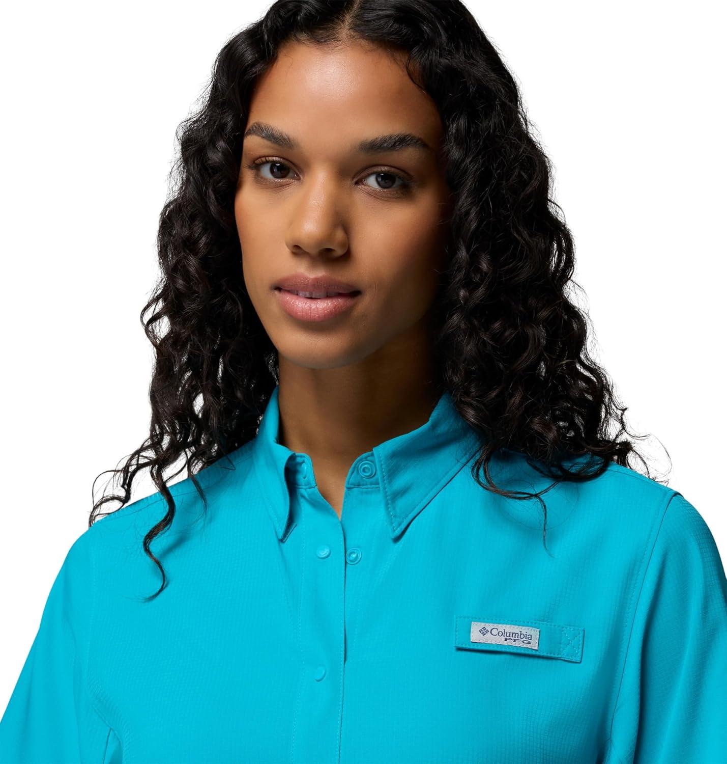 imageColumbia Womens PFG Tamiami II Short Sleeve Fishing ShirtOcean Teal