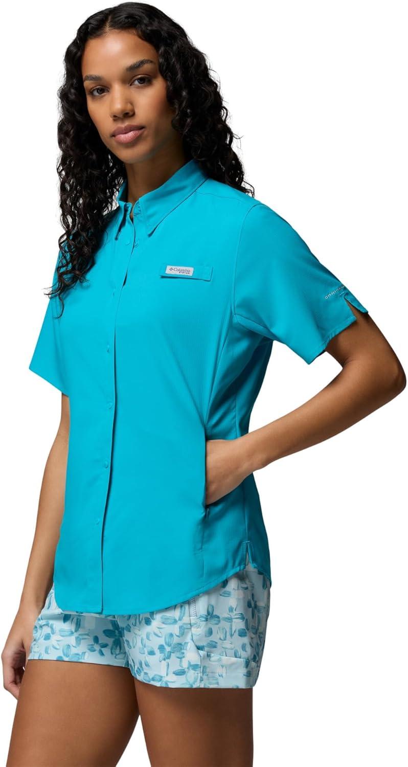 imageColumbia Womens PFG Tamiami II Short Sleeve Fishing ShirtOcean Teal