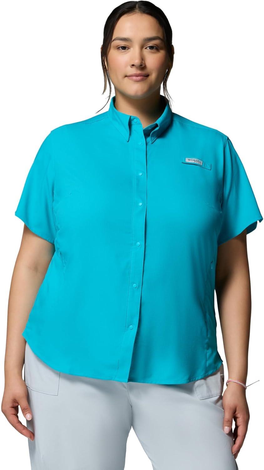 imageColumbia Womens PFG Tamiami II Short Sleeve Fishing ShirtOcean Teal