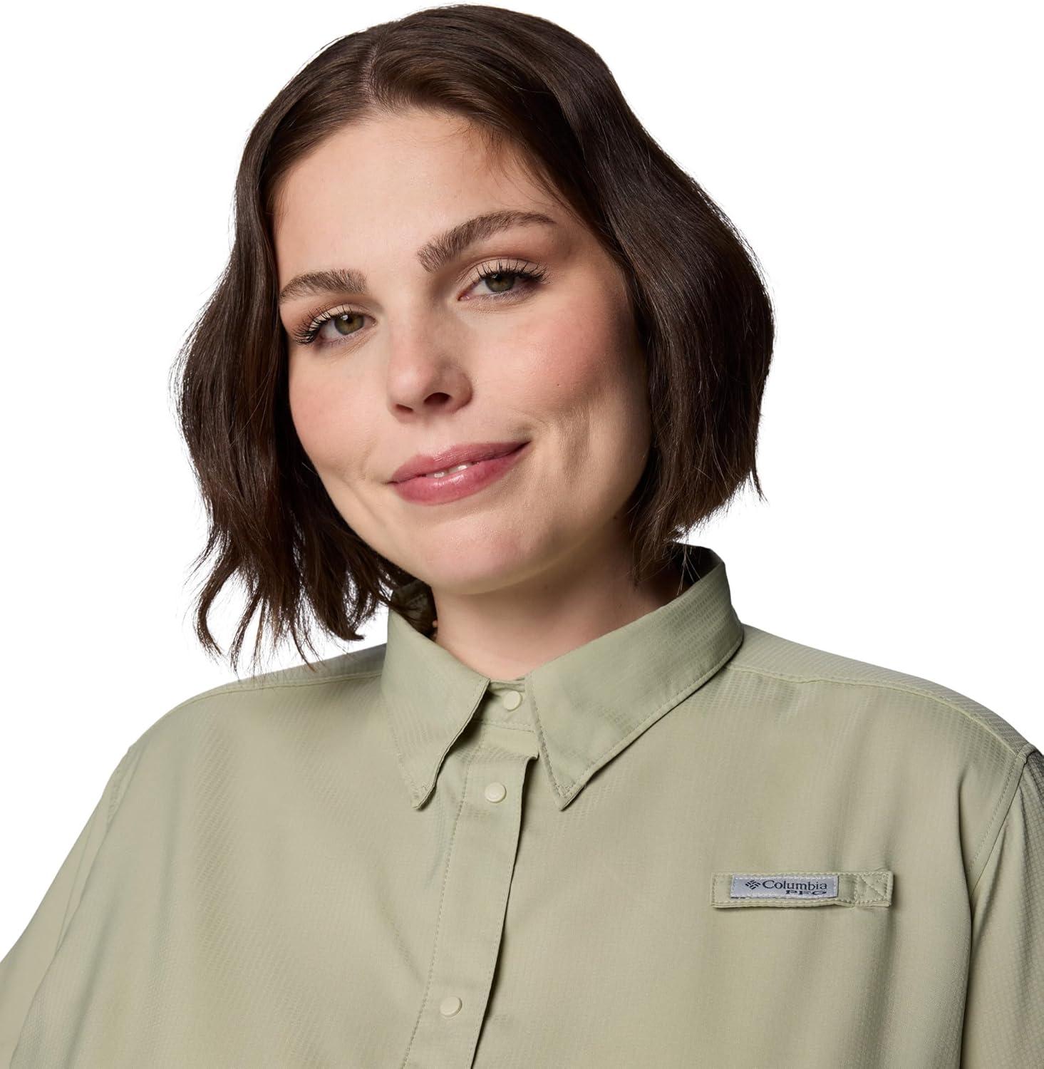 imageColumbia Womens PFG Tamiami II Short Sleeve Fishing ShirtSmokey Sage