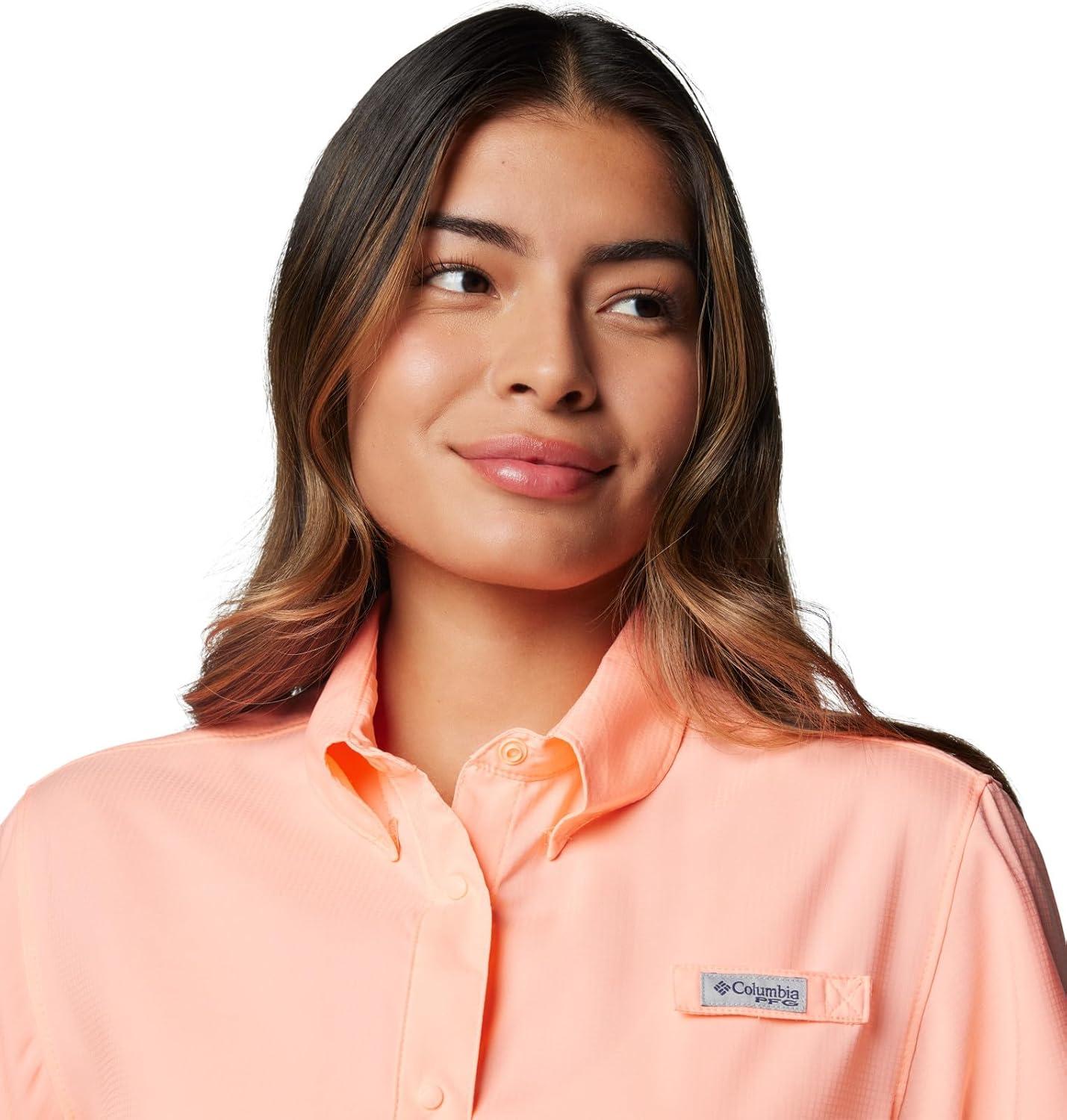 imageColumbia Womens PFG Tamiami II Short Sleeve Fishing ShirtTiki Pink