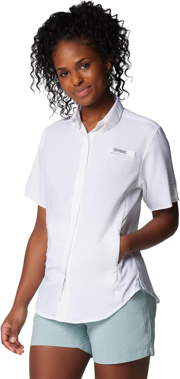 imageColumbia Womens PFG Tamiami II Short Sleeve Fishing ShirtWhite