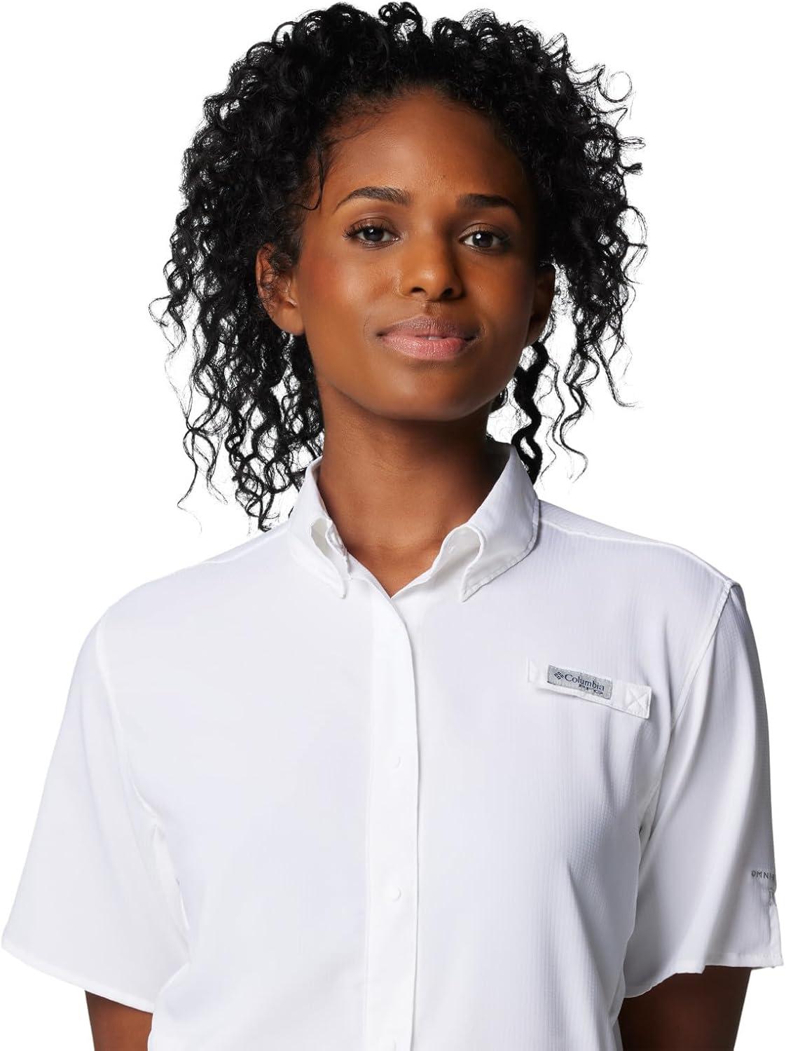 imageColumbia Womens PFG Tamiami II Short Sleeve Fishing ShirtWhite