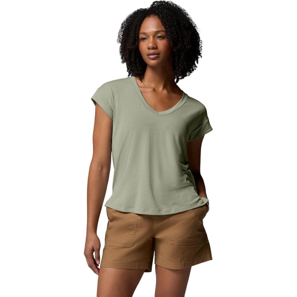 imageColumbia Womens Daniela Falls VNeck Short Sleeve TeeSafari
