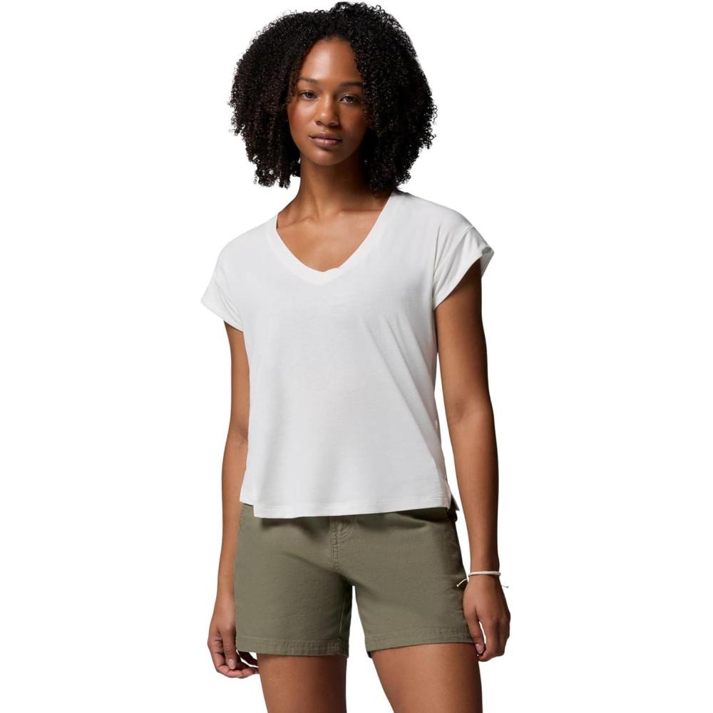 imageColumbia Womens Daniela Falls VNeck Short Sleeve TeeSea Salt