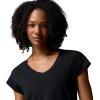 Columbia Womens Daniela Falls V-Neck Short Sleeve Tee(Black)